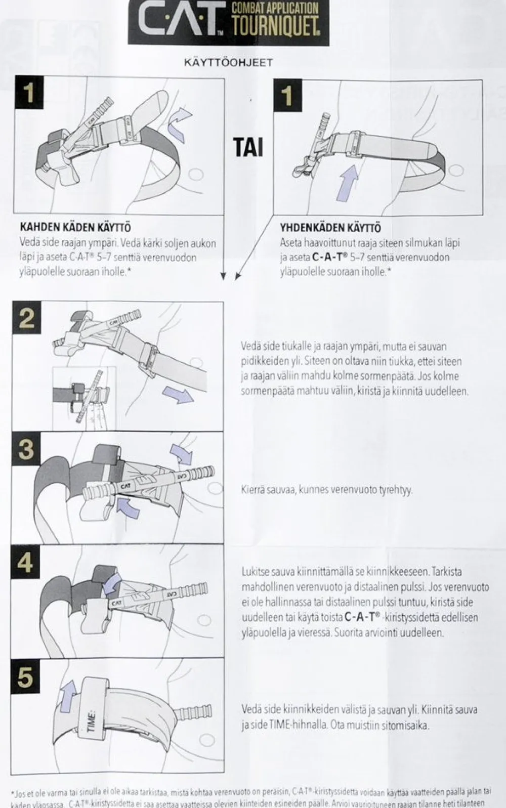 CAT Ensiapu ^ Combat Appliion Tourniquet Gen 7 kiristysside