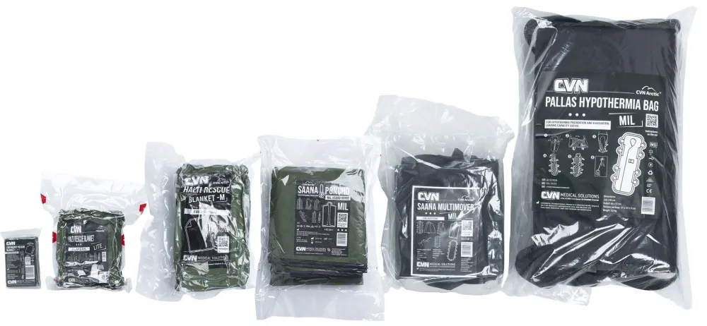 CVN Medical Solutions Ensiapu ^ CVN Arctic Saana lämpöponcho, vihreä