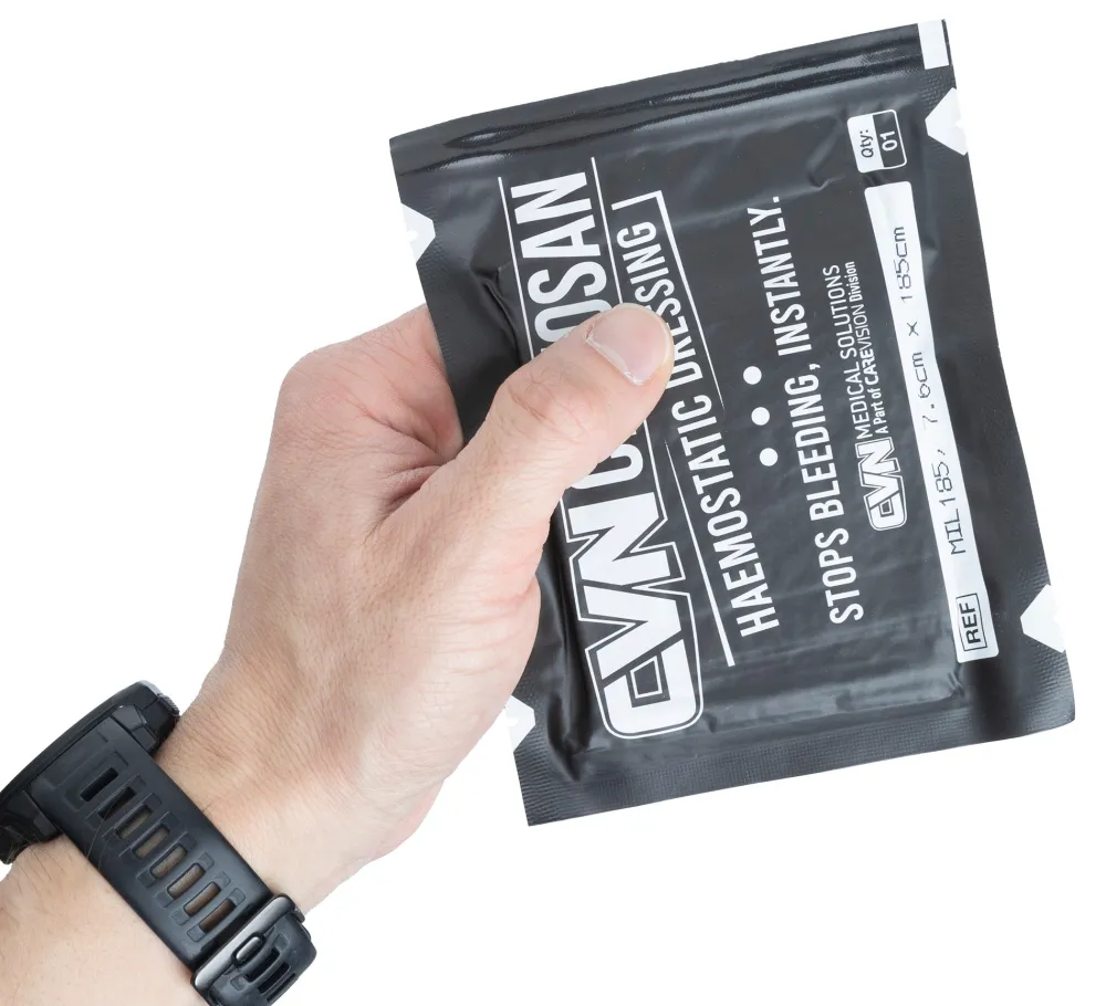 CVN Medical Solutions Ensiapu ^ CVN Chitosan Hemostaattiside