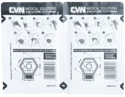 CVN Medical Solutions Ensiapu ^ CVN Hexagon Chest Seal venttiilillinen ilmarintasidos, 2-Pack