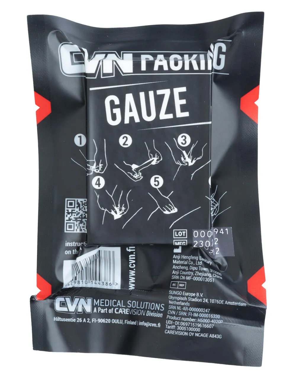 CVN Medical Solutions Ensiapu ^ CVN Packing Gauze haavanpakkausharso