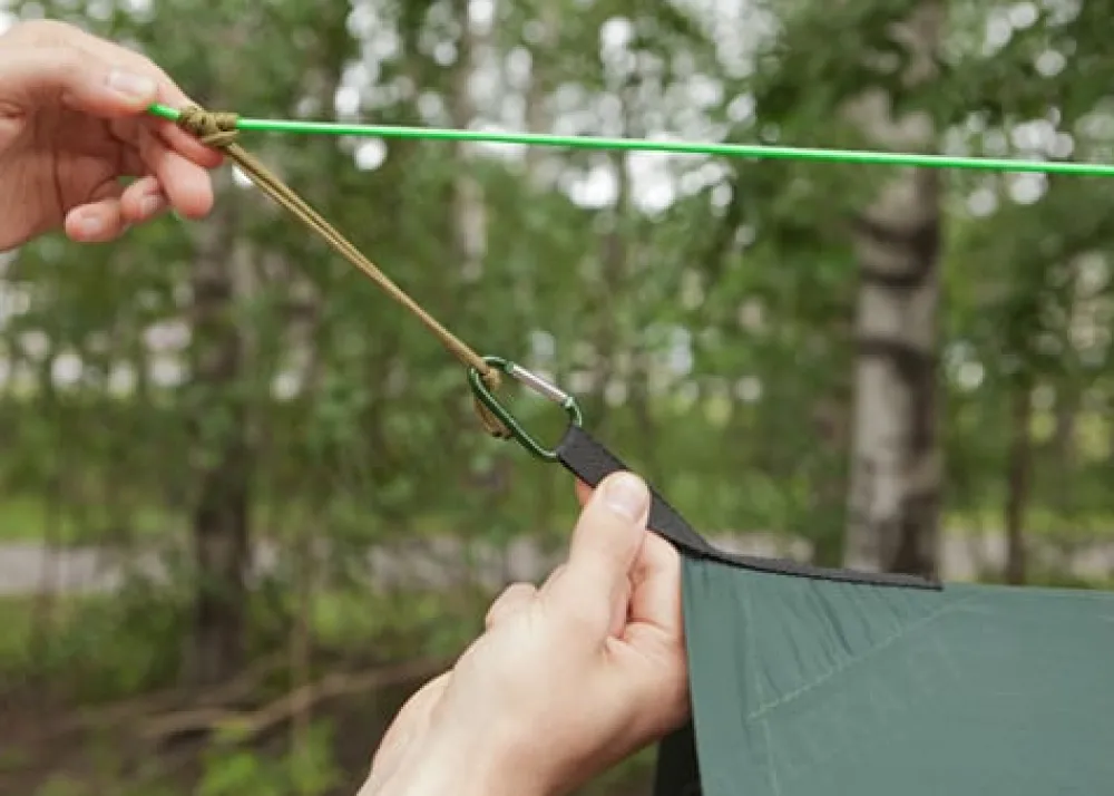 DD Hammocks Majoitteet ^ 3x3 Tarp laavukangas, oliivin