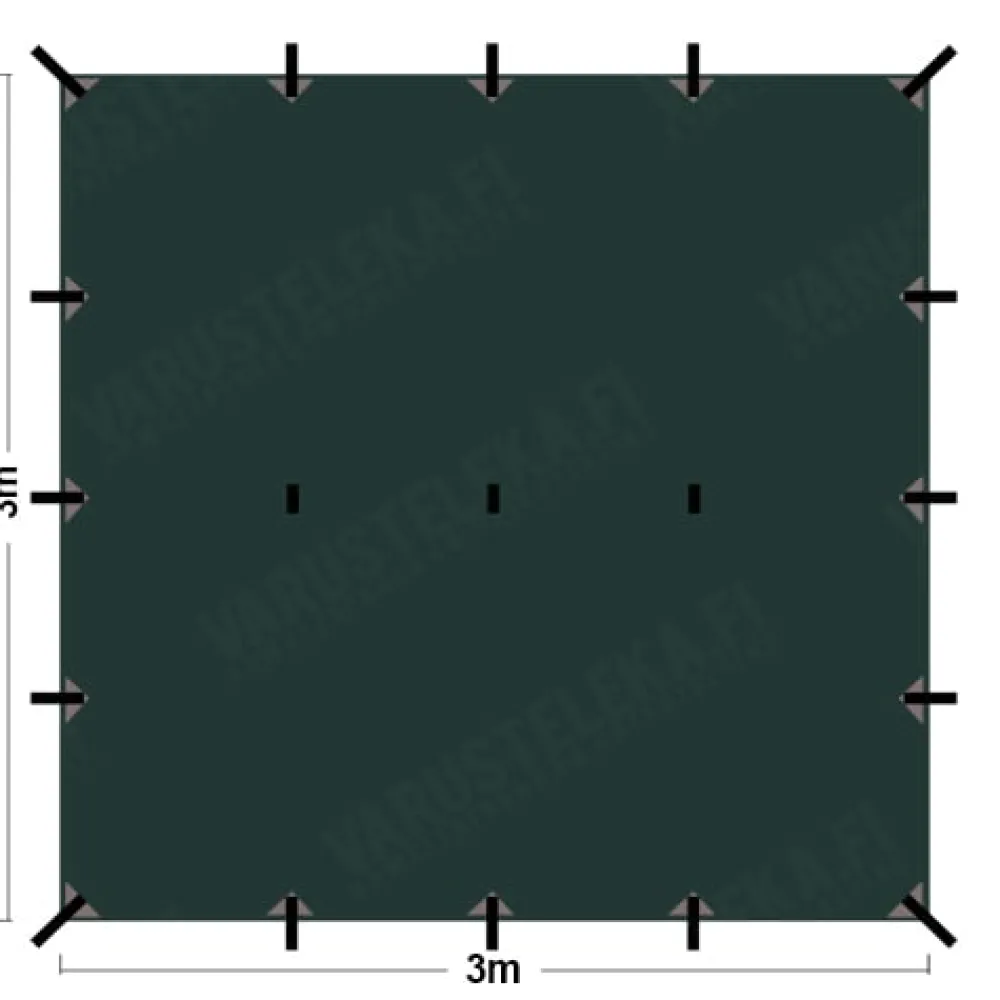 DD Hammocks Majoitteet ^ 3x3 Tarp laavukangas, DD Multicam