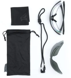 Edge Tactical Suojaimet ^ Overlord ballistiset suojalasit, Kirkas/G-15 linssisetti, Vapor Shield