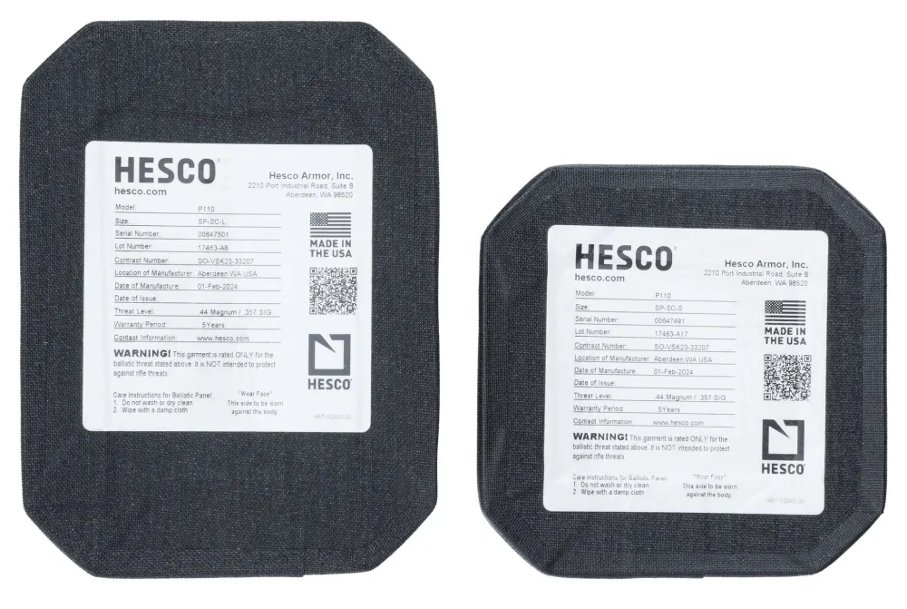 Hesco Taistelu- Ja Suojaliivit ^ P110 kylkisuojalevy, NIJ IIIA+, Stand Alone