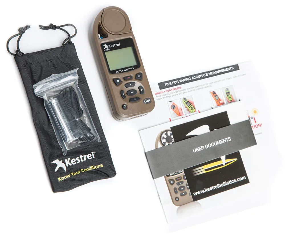 Kestrel Kenttä- Ja Radiopuhelimet ^ 5700 Elite w. Applied Ballistics säämittari ballistiikkalaskurilla