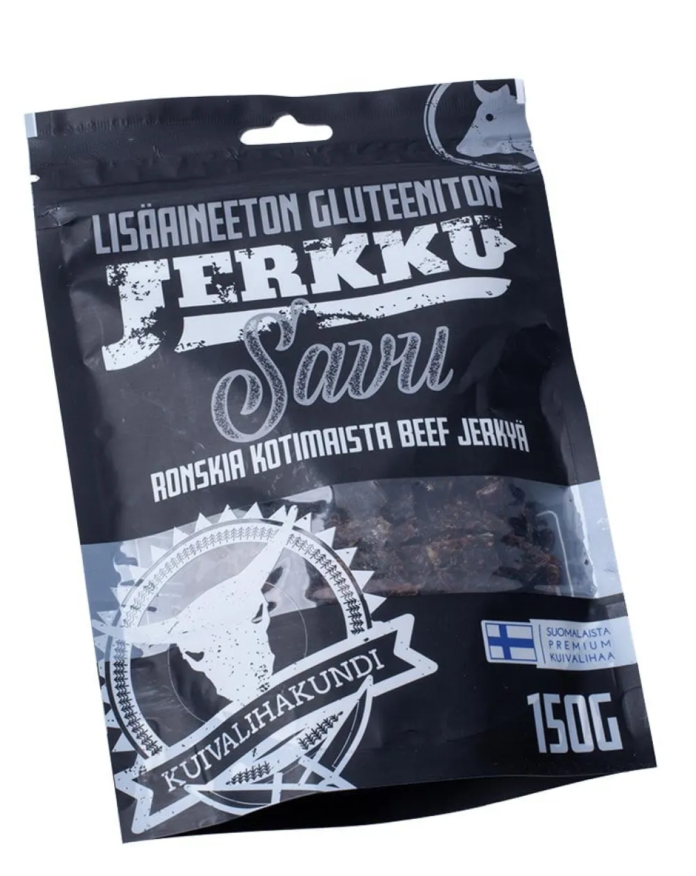 Kuivalihakundi Kuivalihat, Suklaat Ja Naposteltavat ^ Beef Jerky kuivaliha, 150 g