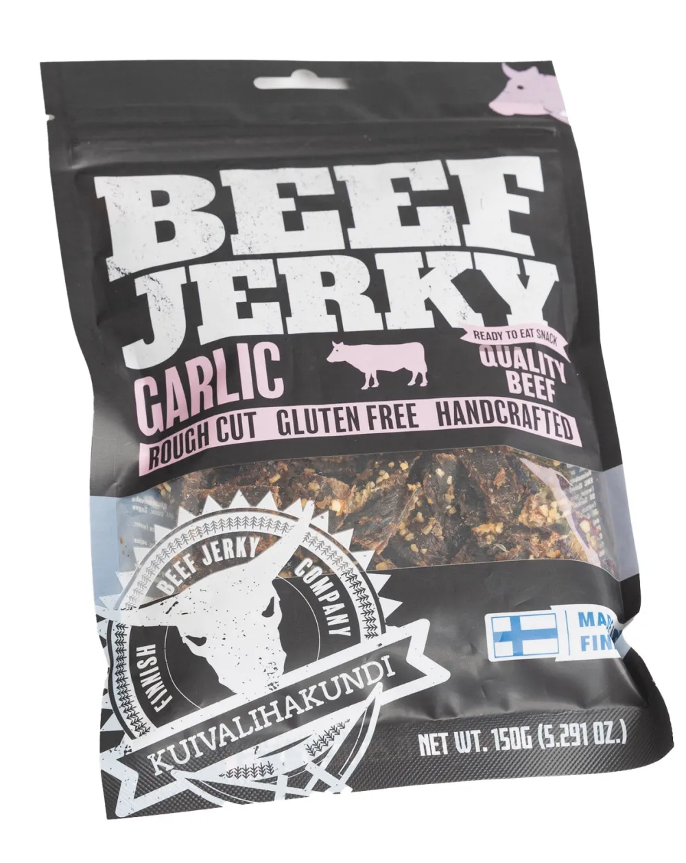 Kuivalihakundi Kuivalihat, Suklaat Ja Naposteltavat ^ Beef Jerky kuivaliha, 150 g