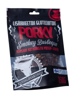 Kuivalihakundi Kuivalihat, Suklaat Ja Naposteltavat ^ Greasy Pork Jerky Smokey BBQ kuivaliha