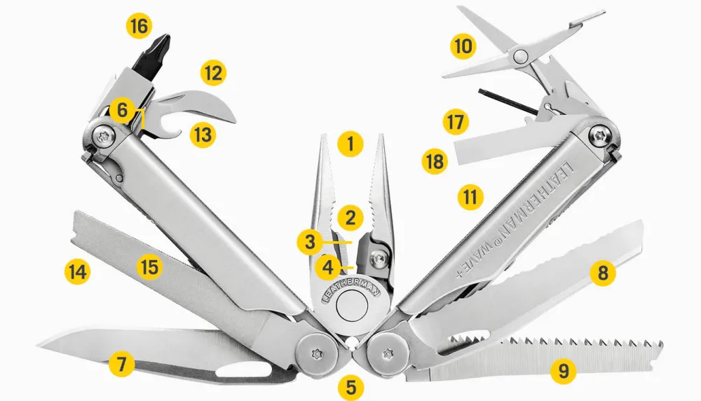 Leatherman Monitoimityökalut ^ Wave+ monitoimityökalu, musta
