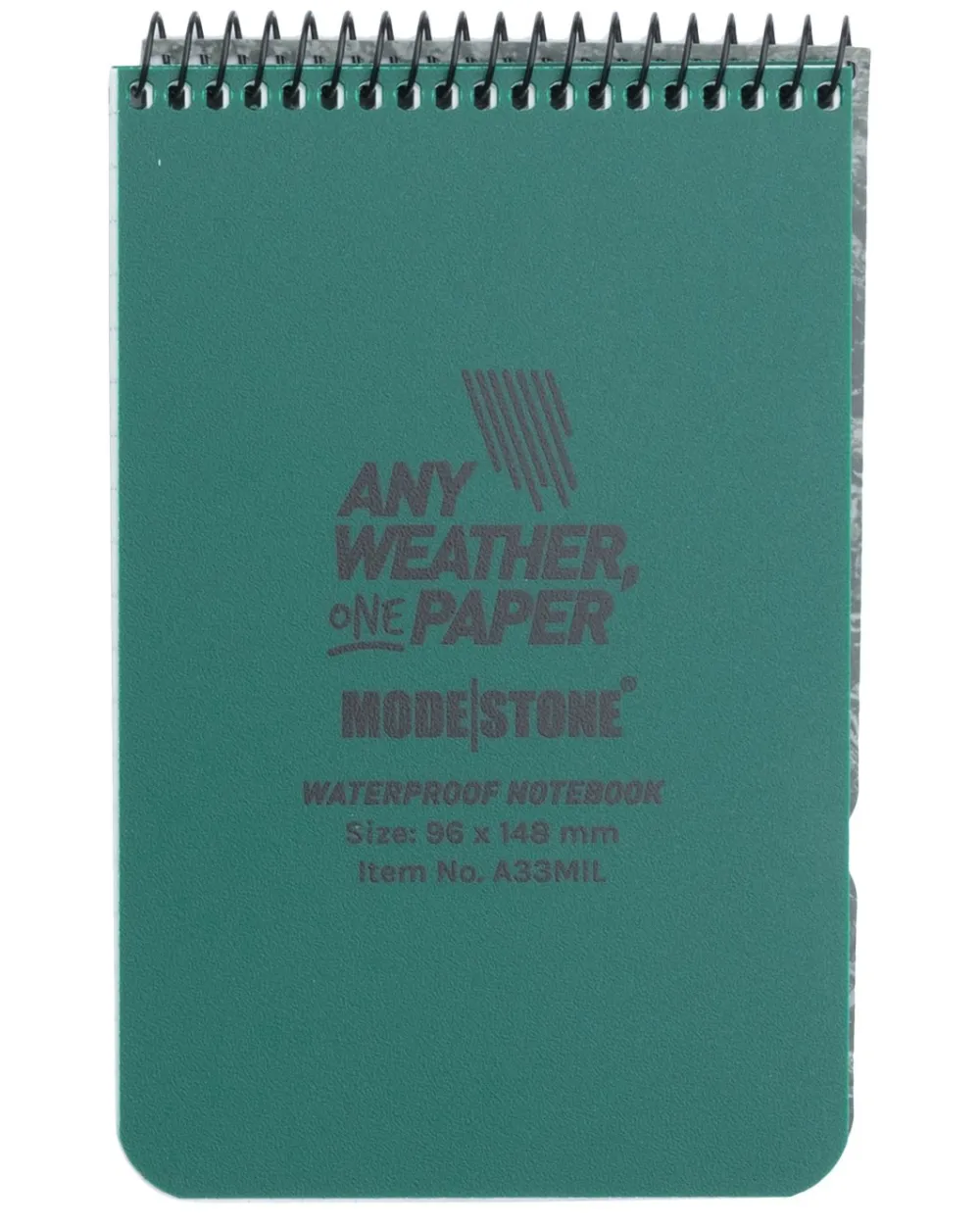 Modestone Muistiinpanovälineet ^ vedenpitävä muistilehtiö, 96 x 148 mm