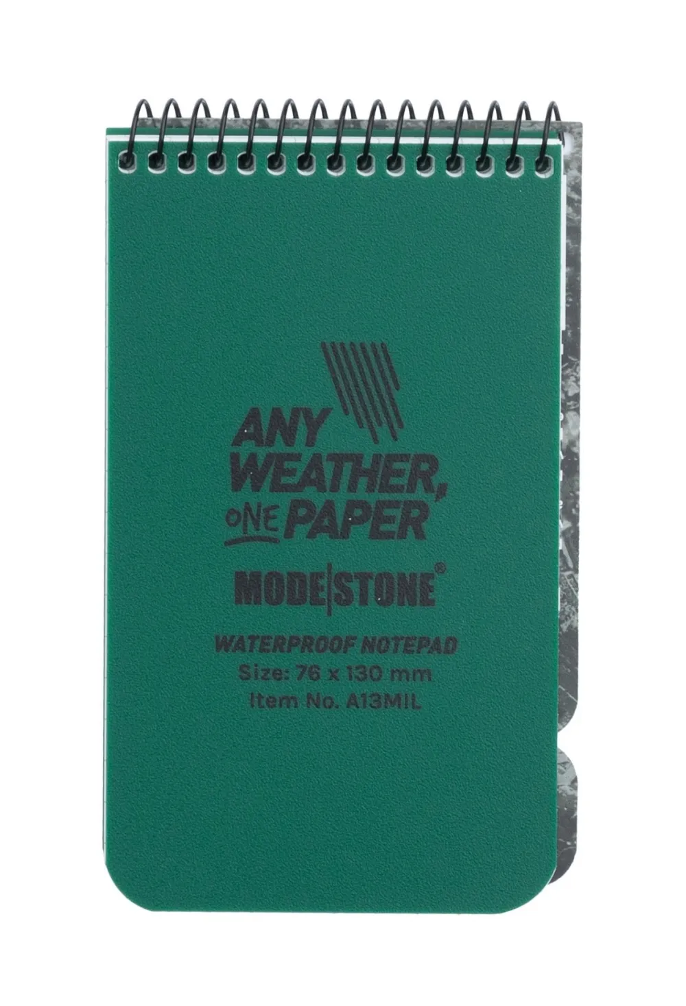 Modestone Muistiinpanovälineet ^ vedenpitävä muistilehtiö, 76 x 130 mm