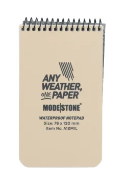 Modestone Muistiinpanovälineet ^ vedenpitävä muistilehtiö, 76 x 130 mm