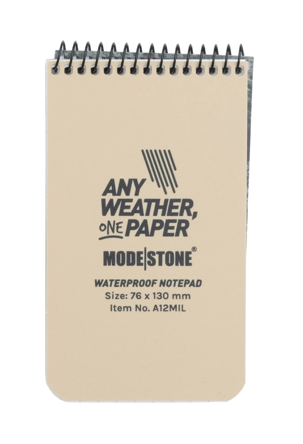 Modestone Muistiinpanovälineet ^ vedenpitävä muistilehtiö, 76 x 130 mm