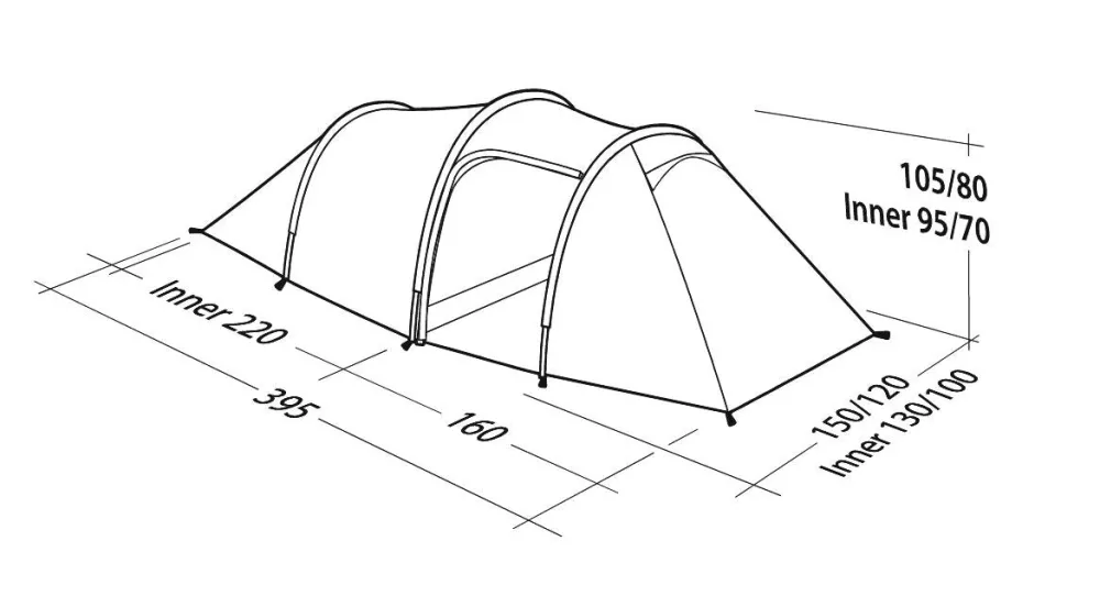Robens Majoitteet ^ Voyager 2EX tunneliteltta