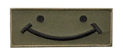 Savotta Moraalimerkit Ja Heijastimet ^ Happy -kangasmerkki, kenttävärinen, velcro