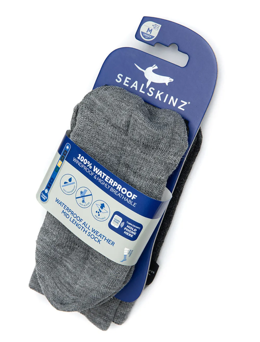 SealSkinz Alusvaatteet ^ Waterproof All Weather Mid Sock kalvosukat