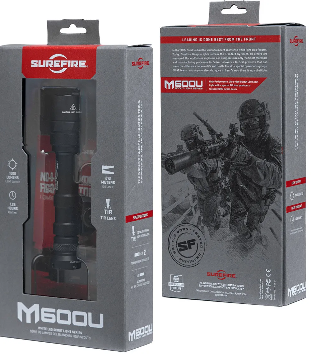Surefire Asevalot ^ M600U Scout Light asevalo, 1000 lm