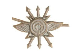 Czechoslovakia Tunnukset ^ Tsekkoslovakialainen aselajimerkki, metallia, ylijäämä