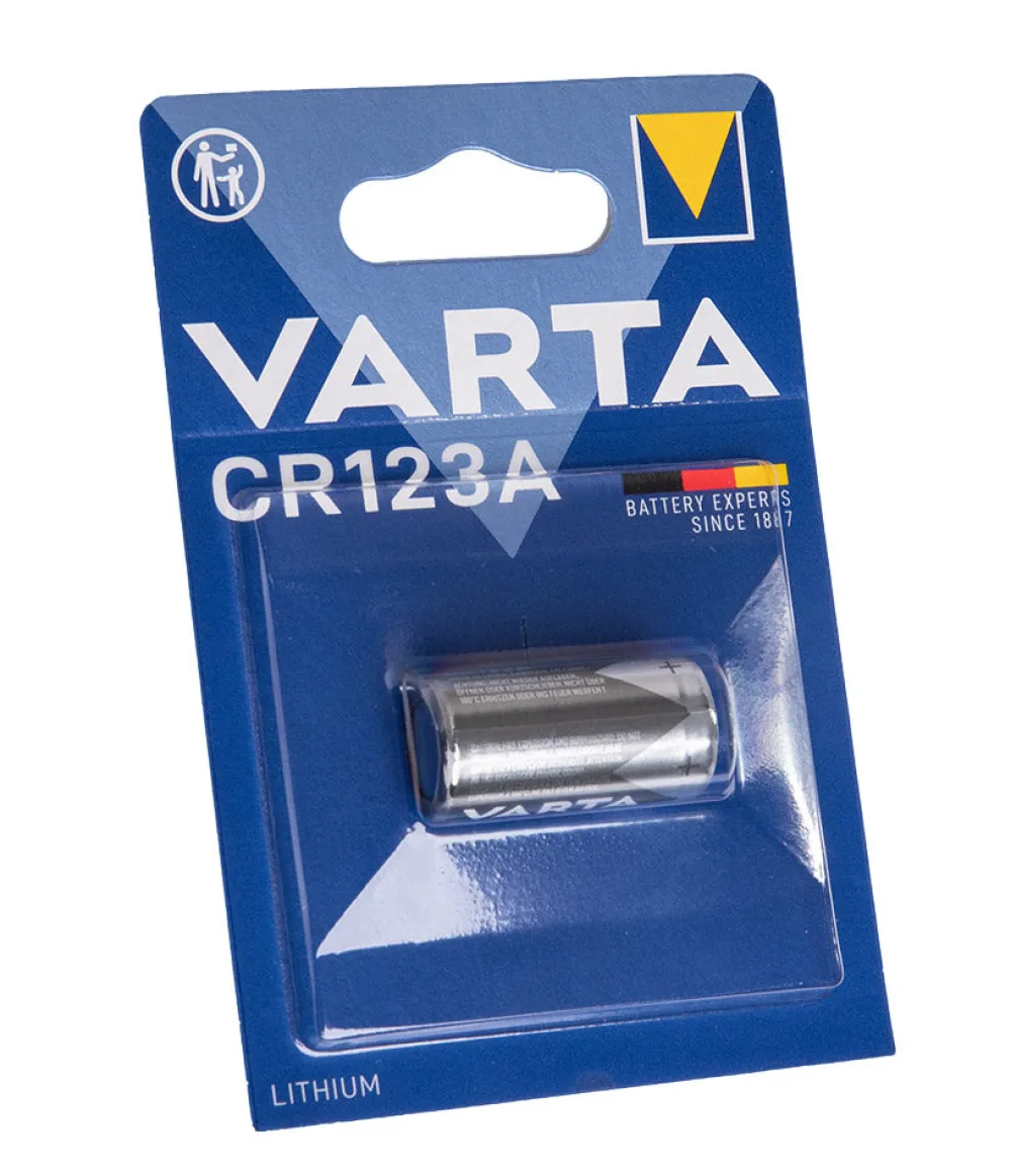 Varta Virtalähteet ^ Lithium CR123A litiumparisto