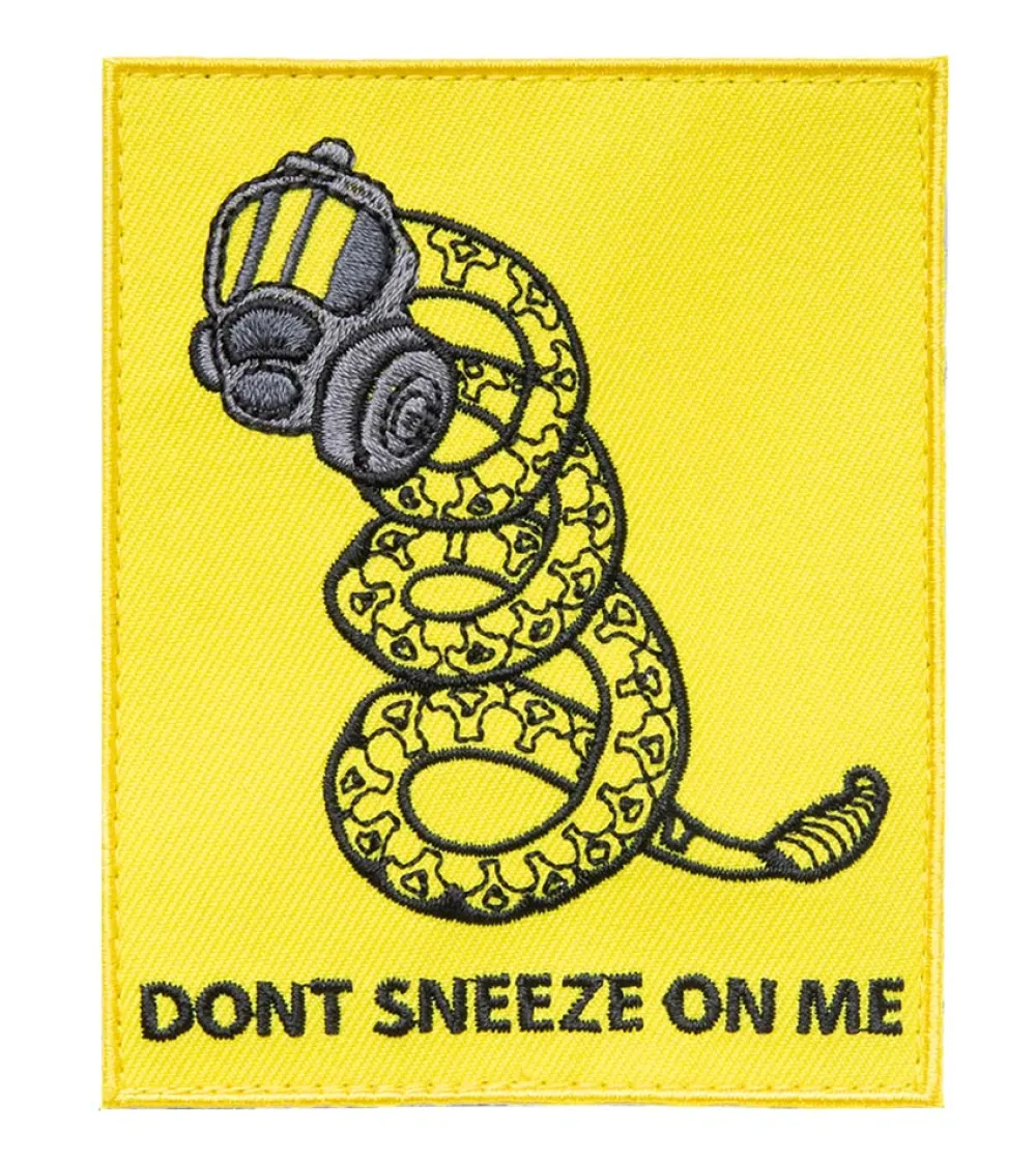 Varusteleka Moraalimerkit Ja Heijastimet ^ Don't Sneeze on Me moraalimerkki