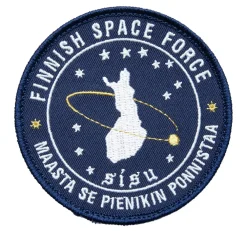 Varusteleka Moraalimerkit Ja Heijastimet ^ Finnish Space Force moraalimerkki, 90 mm