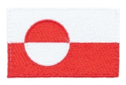 Varusteleka Tunnukset ^ Grönlannin hihalippu, 77 x 48 mm