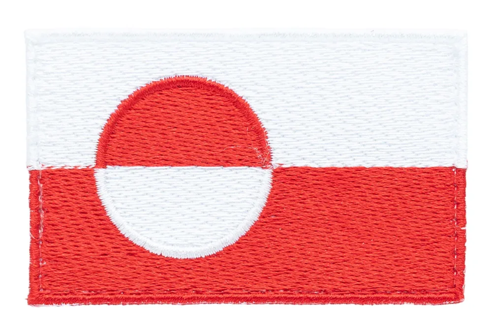 Varusteleka Tunnukset ^ Grönlannin hihalippu, 77 x 48 mm