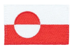Varusteleka Tunnukset ^ Grönlannin hihalippu, 77 x 48 mm