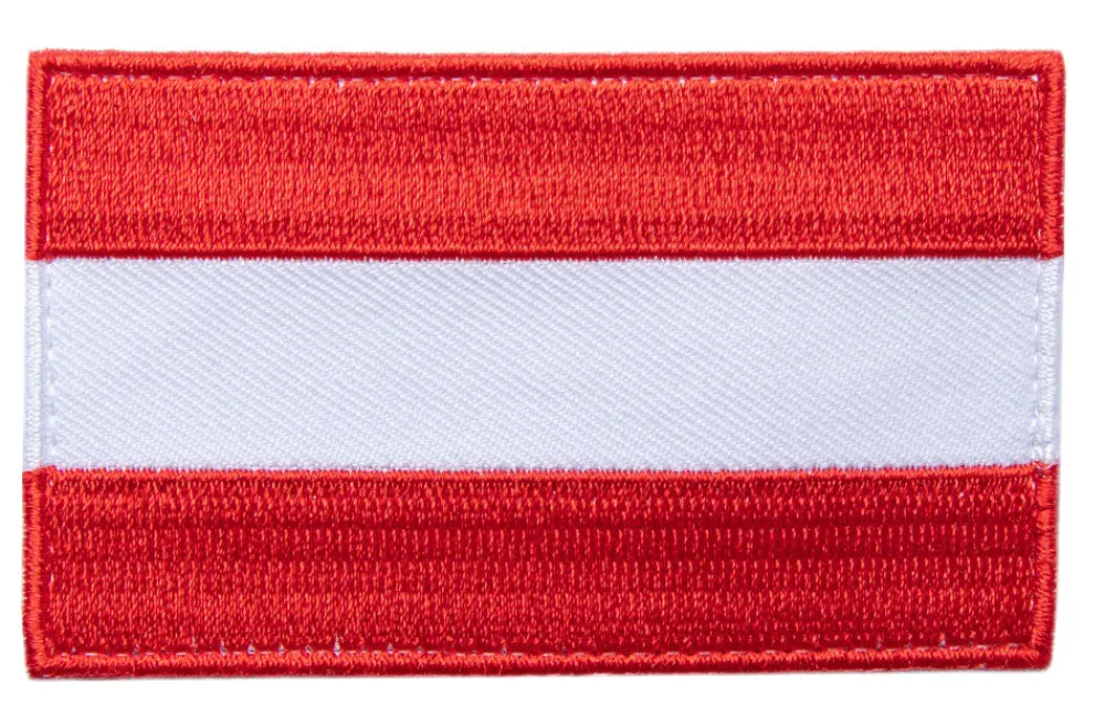 Varusteleka Tunnukset ^ Itävallan hihalippu, 77 x 47 mm