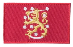 Varusteleka Moraalimerkit Ja Heijastimet ^ Leijonalippu hihalippu, 77 x 47 mm