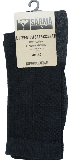 Varusteleka Alusvaatteet|L1 Base Layer ^ L1 Premium saapassukat, merinovillaa