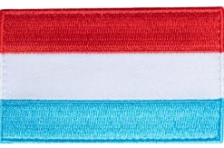 Varusteleka Tunnukset ^ Luxemburgin hihalippu, 77 x 47 mm