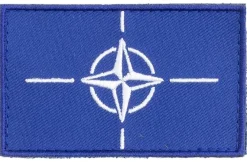Varusteleka Moraalimerkit Ja Heijastimet ^ NATO hihalippu, 77 x 47 mm
