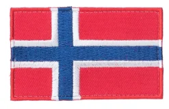 Varusteleka Tunnukset ^ Norjan hihalippu, 77 x 47 mm