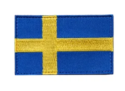 Varusteleka Tunnukset ^ Ruotsin hihalippu, 77 x 47 mm
