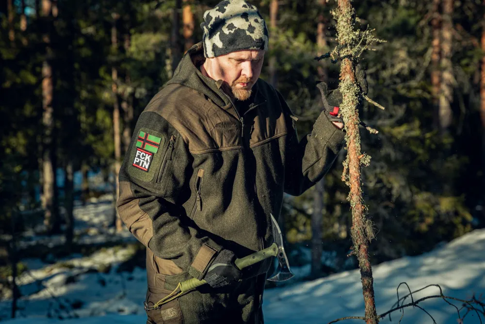 Varusteleka Päähineet ^ Sissipipo, merinovillaa, maastokuvioitu