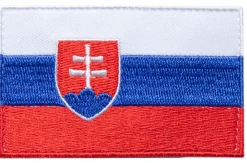 Varusteleka Tunnukset ^ Slovakian hihalippu, 77 x 47 mm