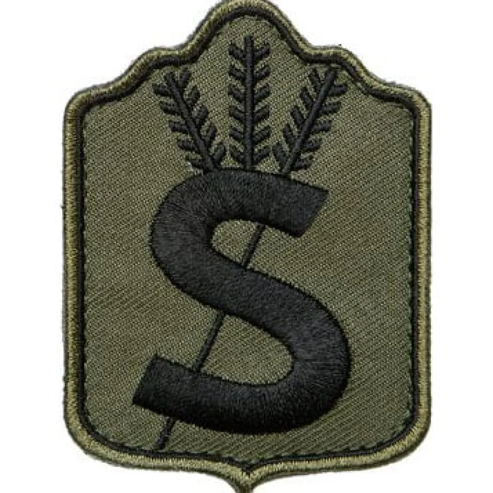 Varusteleka Tunnukset ^ Suojeluskunnan hihamerkki, kenttävärit