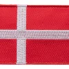 Varusteleka Tunnukset ^ Tanskan hihalippu, 77 x 47 mm