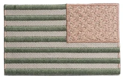 Varusteleka Tunnukset ^ Yhdysvaltojen hihalippu, peilikuva, 77 x 47 mm